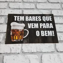 Kit 6 Placas Decorativas Frases Engraçadas De Boteco - Bar Foto mini 4