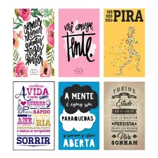 Kit 6 Placas Decorativas Motivacionais Mdf Foto mini 1