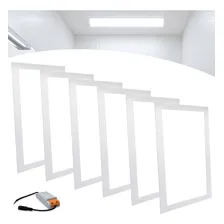 Kit 6 Plafon Painel Led Embutir 30x60 36w Luz Frio Cor Branco frio 110V/220V Foto mini 1