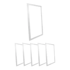 Kit 6 Plafon Painel Led Embutir 30x60 36w Luz Frio Estrutura Branco-frio Foto  mini 1