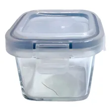 Kit 6 Pote Hermetico Quadrado Transparente 180 Foto  mini 1