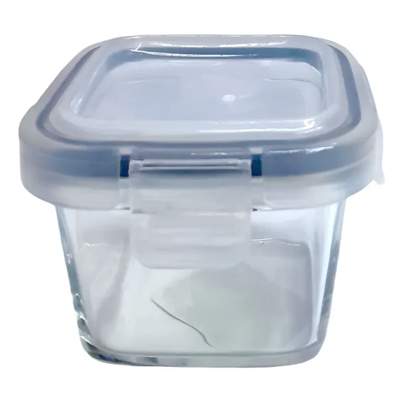 Kit 6 Pote Hermetico Quadrado Transparente 180 Foto 1