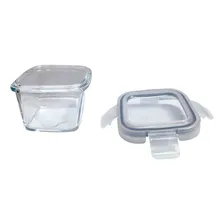 Kit 6 Pote Hermetico Quadrado Transparente 180 Foto mini  2