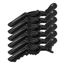 Kit 6 Presilhas Prendedor De Cabelo Crocodilo Cabeleireiro Cor Preto Foto mini 3