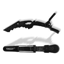 Kit 6 Presilhas Prendedor De Cabelo Crocodilo Cabeleireiro Cor Preto Foto mini 2