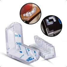 Kit 6 Protetor Quina Móveis Cantoneira Silicone Bebê Seguro Cor Transparente Foto mini 1