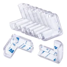 Kit 6 Protetor Quina Móveis Cantoneira Silicone Bebê Seguro Cor Transparente Foto mini 2