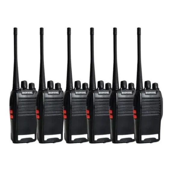 Kit 6 Rádios Comunicador Walkie Talkie Baofeng Bf 777s Foto 1