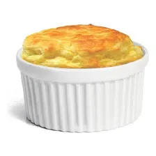 Kit 6 Ramekin Porcelana Ramequim 150  Forno Branco Liso Foto  mini 1