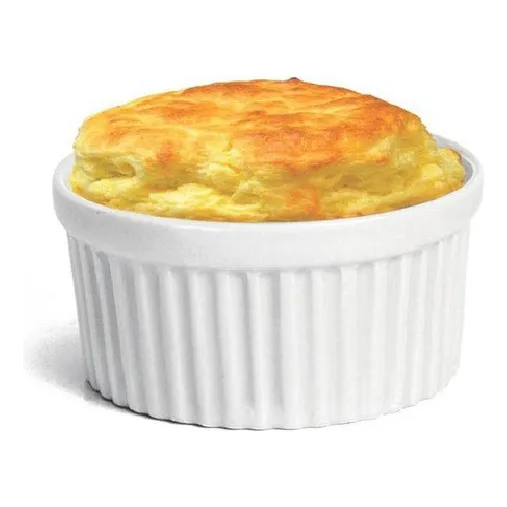 Kit 6 Ramekin Porcelana Ramequim 150  Forno Branco Liso Foto 1