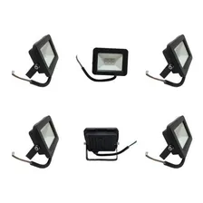 Kit 6 Refletor Holofote Led 10w Ip66 Branco Frio - Bivolt Foto mini 1