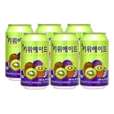 Kit 6 Refrigerante Coreano Sabor Kiwi Ilhwa Lata 350ml Foto  mini 1