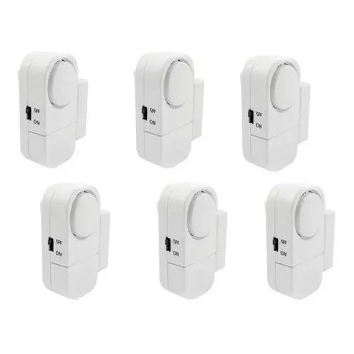 Kit 6 Sensor Alarme Para Porta E Janela Sem Fio Brasfort Foto 1