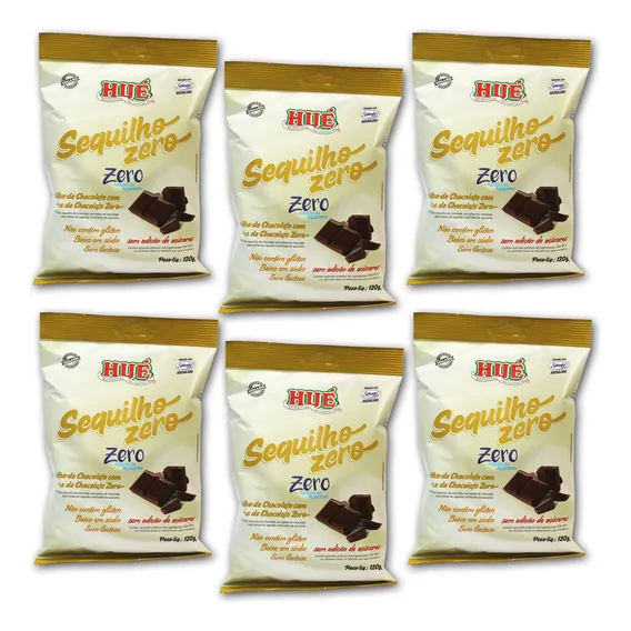Kit 6 Sequilho De Chocolate Zero Hué Sem Glúten E Vegano Foto 1