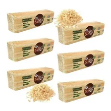 Kit 6 Serragem Prensada 800g Forração Hamster Gerbil Coelho Foto  mini 1