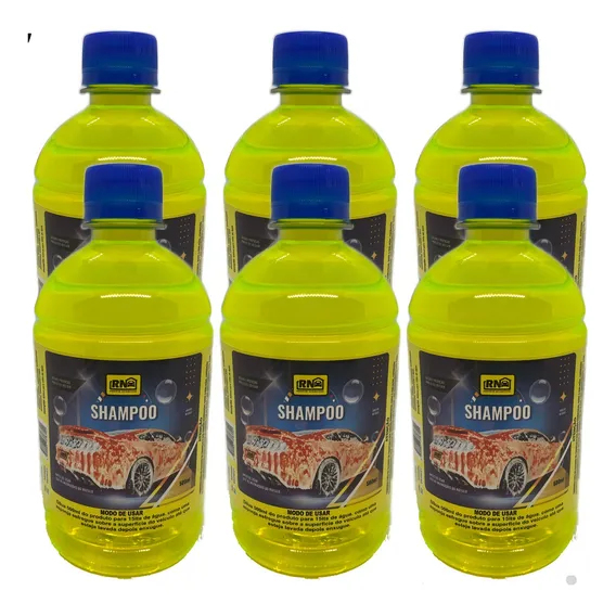 Kit 6 Shampoo Automotivo Carro Moto Lava Auto 500 Foto 1