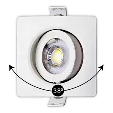 Kit 6 Spot Embutir Direcionável Led 7w Quadrado Branca Frio Foto mini 4