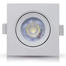 Kit 6 Spot Led Embutir 5w Quadrado Direcionável 3000k Avant 110v/220v Foto mini 3