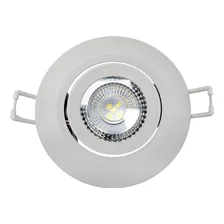 Kit 6 Spot Led Redondo 5w Direcionável 4000k Bivolt Foto mini 3