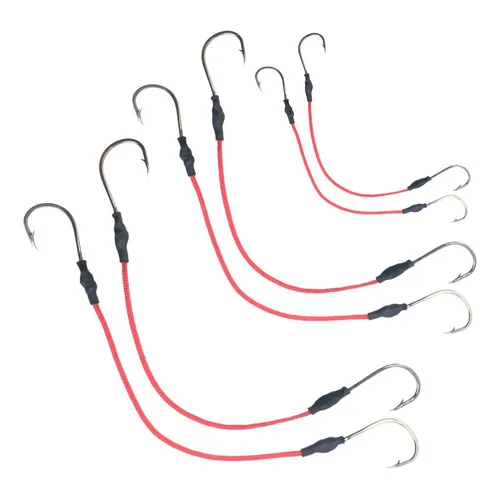 Kit 6 Suporte Hook Anzois Para Jumping Jig Spinner Chinu N°8 Foto 1
