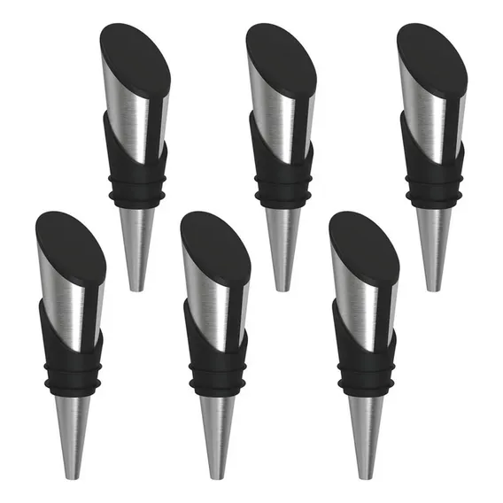 Kit 6 Tampas Garrafa De Vinho Rolha Inox 2,3cm Tramontina Ha Foto 1