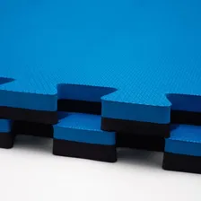 Kit 6 Tatames Eva 100x100x20mm Preto E Azul Cor Preto/azul Liso Foto mini 2