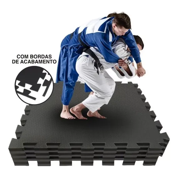 Kit 6 Tatames Tapete Eva Luta Jiu-jitsu Tatame 1x1 30mm Foto 1