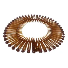 Kit 6 Tiara Bell Marrom E Preto 12cm Pente Com Bolinha Foto mini 3