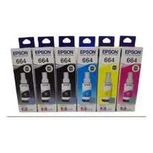 Kit 6 Tintas Epson 664 - L365 L375 L380 L395 L396 L455 Tinta Colorido Foto mini 2