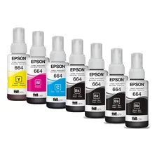 Kit 6 Tintas Epson 664 - L365 L375 L380 L395 L396 L455 Tinta Colorido Foto mini 1