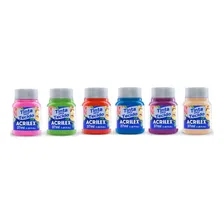 Kit 6 Tintas Para Tecido Acrilex 37ml Foto  mini 1
