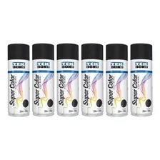 Kit 6 Tintas Spray Preto Fosco 350ml Tekbond Foto  mini 1