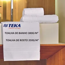 Kit 6 Toalhas Banho 6 Rosto Profline Hotelaria Teka Branca Cor Branco Lisa Foto mini  2