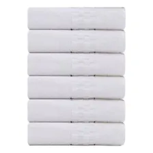 Kit 6 Toalhas Banho Profissional Teka Madri Branco 440 G/m² Lisa Foto mini 1
