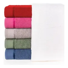 Kit 6 Toalhas De Banho Banhão Luxo Canadá 75cm X 150cm Sortidas Foto mini 1