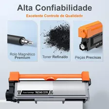 Kit 6 Toner CompatÃvel com Tn2340 Tn2370 Hl-L2300 Dcp-l2540dw Tinta Cor Preto Foto mini 2