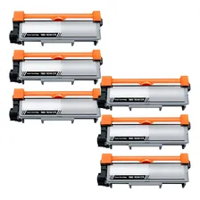 Kit 6 Toner CompatÃvel com Tn2340 Tn2370 Hl-L2300 Dcp-l2540dw Tinta Cor Preto Foto mini 1
