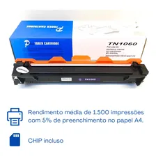 Kit 6 Toners Tn 1060 Hl 1110 1112 1202 1212 Dcp1602 1617nw Tinta Preto Foto mini  3