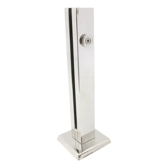 Kit 6 Torre Inox 30 Cm Guarda Corpo Corrimão P Vidro 12mm Foto 1