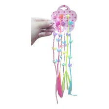 Kit 6 Trancas Colorida Aplique De Cabelo Com Mini Piranha Cor Laço Foto mini 1