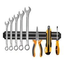 Kit 6 Un Barra Magnética Ímã Para Facas E Ferramentas Cor Preto Foto mini 4