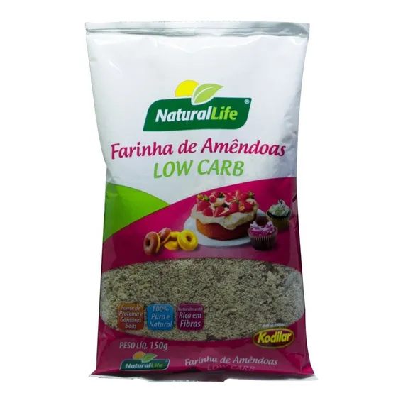 Kit 6 Und Farinha De AmĂȘndoa Low Carb 150g Natural Life Foto 1