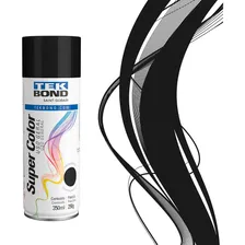 Kit 6 Unidades Tinta Spray Uso Geral 350ml Tekbond Cor Preto Brilhante Foto mini 2