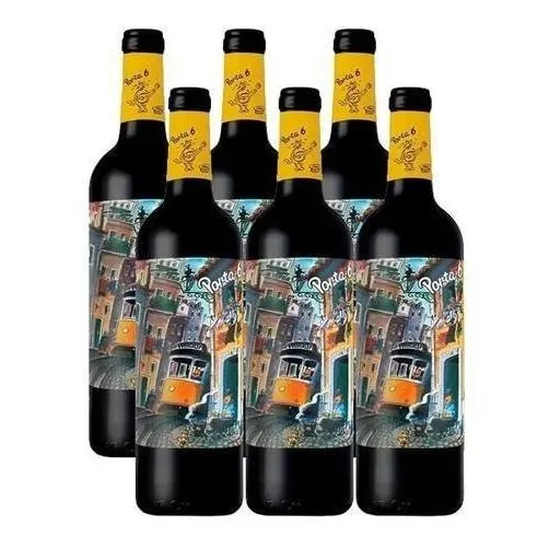 Kit 6 Unidades Vinho Porta 6 Tinto 750ml Foto 1