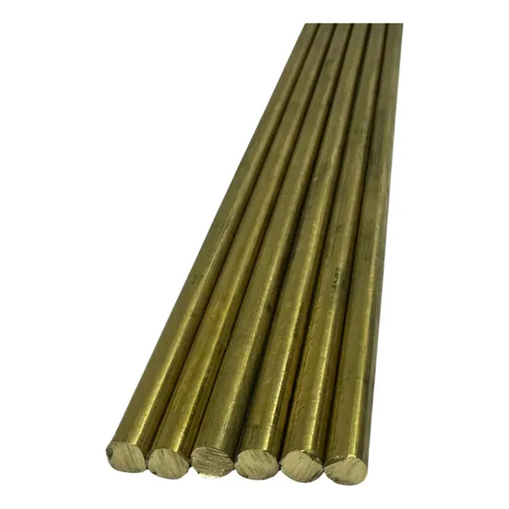 Kit 6 Varetas Latão 3mm X 50cm Pino Cutelaria Artesanato Foto 1