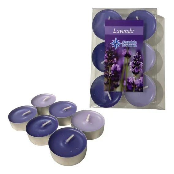 Kit 6 Velas Lavanda Rechaud Difusor Flutuante Foundue Foto 1
