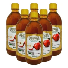 Kit 6 Vinagre De Maçã Orgânico Montes Verdes 530ml Foto mini 1