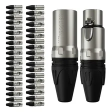 Kit 60 Conectores Xlr 30 Macho E 30 Fêmea Wireconex Foto mini 1
