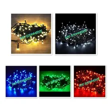 Kit 60 Cordão 100 Led Fixo Prova D'água Natal Cor Das Luzes Branco Frio 110v Foto mini 1