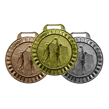 Kit 60 Medalhas Metal 45mm V么lei - Ouro Prata Bronze Foto mini 2